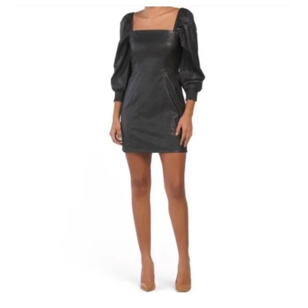 NWT 7 For All Mankind Faux Leather Dress Sz Medium